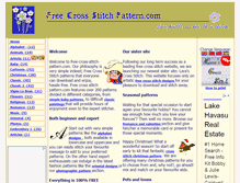 Tablet Screenshot of free-cross-stitch-pattern.com